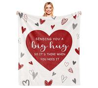 Get Well Soon Gifts for Women Men, Thinking of You Gifts, Inspirational Gifts Cancer Gifts for Woman, Cheer up Gifts Sending Hugs Gifts for Women, Big Hug Blanket 150x130CM