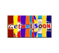 Get Well Soon Novelty Chocolate Bar Wrapper Lovely Gift Present For Grandad Dad #230 (without chocolate)