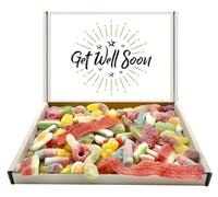 Get Well Soon Popular Quality Pick n Mix Sweets Letterbox Gift Selection 400g, Feel Good Pick Me Up Variety Assortment (Customisable 400g Fizzy Mix)