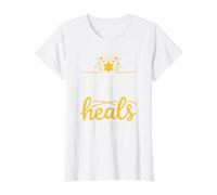 Get Well Soon Positive Vibes Emotional Healing Thoughts Value Graphic T-Shirt, Women, White, S