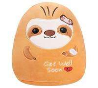 Get Well Soon Sloth Plush: 8 Inch Cute Sloth Stuffed Animal with Bandages and Embroidered Message, Feel Better Gifts for Kids, Girls, Teens, Soft Hugging Plushie Pillow for Get Patients Women Kids