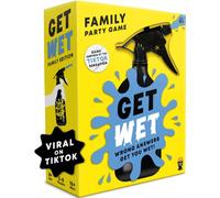Lucky Egg Get Wet Family Edition - Fun and Educational Trivia Game with Water Sprayer - Engaging Family Card Games for Kids and Adults - Suitable for Indoor and Outdoor Play - Ages 8+, 2-8 Players