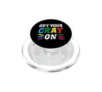 Get Your Cray on Teacher It's The First Day Of School Outfit PopSockets PopGrip for MagSafe