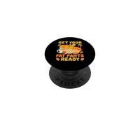 Get Your Fat Pants Ready Funny Thanksgiving Dinner Turkey PopSockets Adhesive PopGrip