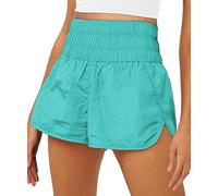 Get Your Flirt On Shorts Dupes Womens Summer Fit Running Workout Exercise Shorts Gym Yoga Clothes(A), A-mint Green, M