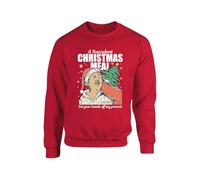 Get Your Hands Off My Present Christmas Jumper, Funny Democracy Manifest Sweatshirt, Succulent Chinese Meal Sweatshirt, Xmas Unisex Top(S, Red)