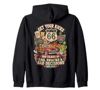 Get your kicks 100 years gas snacks bad decisions Zip Hoodie