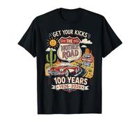 Get Your Kicks Mother Road 100 Years 1926-2026 Vintage Car T-Shirt