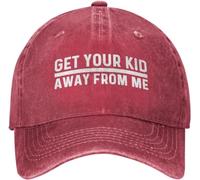 Get Your Kid Aways from Me Cap for Men Baseball Caps Funny Cap Red