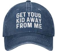 Get Your Kid Aways from Me Hat Women Baseball Hats Fashionable Hats Navy Blue