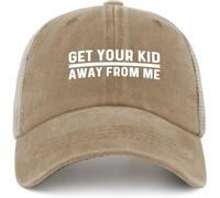 GET Your Kid AWAYS from ME Trucker Hat Men Trendy Mesh Baseball Cap for Summer