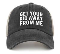 GET Your Kid AWAYS from ME Trucker Hat Men Vintage Mesh Cap for Summer