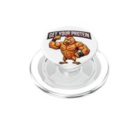 Get Your Protein Funny Jacked Chicken PopSockets PopGrip for MagSafe