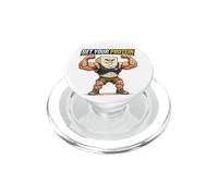 Get Your Protein Funny Jacked Tofu Vegan Dude PopSockets PopGrip for MagSafe