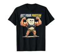 Get Your Protein Funny Jacked Tofu Vegan Dude T-Shirt
