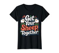 Get Your Sheep Together Life Reminder Laugh |- Value Graphic T-Shirt, Women, Black, S