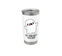 Get Your Sheet Together Funny Ghost Pun Stainless Steel Insulated Tumbler