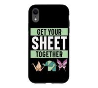 Get Your Sheet Together Paper Art Origami Paper Japanese Art Case for iPhone XR