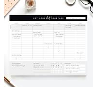 Get Your Stuff Together Weekly Work Planner - 8.5 x 11 Inch Undated Daily Planner with 52 Tear-Off Pages, Weekly To Do List Notepad for Effective Task Management, US Owned Busines