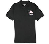 Get1 England Polo Shirt - English and Proud St George's Day (UK, Alpha, XL, Regular, Regular, Black)