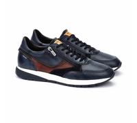 Getafe Leather Trainers Navy Blue