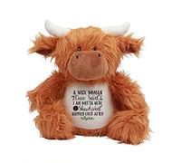 Getagift A wise woman once said I'm out of here funny Present for colleagues, Friends, Coworker, Office Leaving gifts for her, women, Cuddly Plush Soft Toys, Teddy Bear. (Highland Cow)