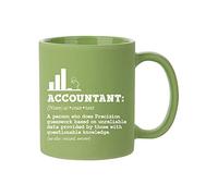 Getagift Account Mug, Accountant Definition Noun, Coffee Mug, Accountant Meaning, Coworkers, Bosses, 11oz Novelty Cup Tea Ceramic Full Coloured Frosted Mug. (Light Green)