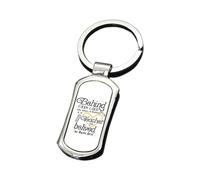 Getagift Behind Every Child who believes in themselves is a Teacher who belived in them first, Rectangular/Round Key ring. (Rectangular)