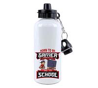 Getagift Born to be Gamer forced to go to School Gaming Enthusiasts Gaming Pro Unique Funny Birthday idea 500 ML Water Bottle.
