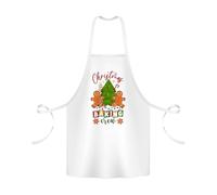 Getagift Christmas Baking Crew Apron, Featuring Gingerbread and Christmas Tree Design, Baker BBQ Kitchen Chef Apron.