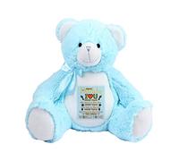 Getagift Dear Daddy I love you more than stars you mean world to me Friendship/Father's Day Teddy Bear Soft toys Birthday gift for anyone. (Teddy Blue)