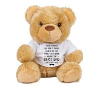Getagift Even Though We Don't Share Genes or the Same Last Name You're the Best Dad I've Ever Had, Soft Toys, Teddy Bear. (Brown Teddy)