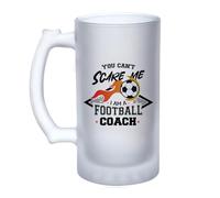 Getagift Football Coach Gift, You Can't Scare Me I Am A Football Coach, 16oz Frosted, Tankard, Stein, Pint Beer Glass/Mug.