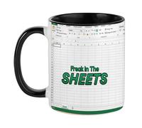 Getagift Freak in The Sheets Mug, Account Mug, Spreadsheet, Gifts for Coworkers, Accounting, Boss, Inside Coloured Coffee, Tea Mug. (Black)