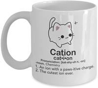 Getagift Funny Chemistry Mugs - Cation: The Cutest Ion - Ideal Science Gifts
