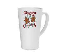 Getagift Gingers are for Life Not Just for Christmas Unique Ceramic Latte Coffee Mug. (17 oz)