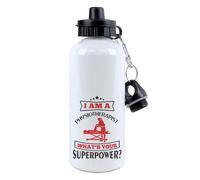 Getagift I Am A Physiotherapist Whats Your Superpower?, Best physiotheraphy nurse Gift, 500 ml Aluminium Water Bottle.