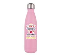 Getagift I Am a Teaching Assistant Whats Your Superpower?, Best Teacher Gift, 500 ML Double Walled Insulated Stainless Steel Bottle. (Matt Pink)