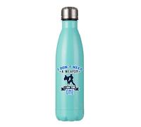 Getagift I Don't Need a Weapon I Am The One, Karate, Martial Arts, Judo, Taekwondo Lovers Gift, 500 ML Double Walled Insulated Stainless Steel Bottle. (Matt Mint Green)