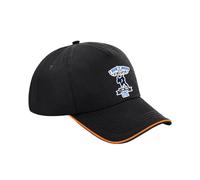 Getagift I Don't Need a Weapon I Am The One, Karate, Martial Arts, Taekwondo Gift, Cotton Authentic 5 Panel Piped Cap, Unisex Sports Cap. (Cotton, Black Orange)