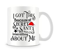 Getagift I Got This Because My Secret Santa Knows Nothing About Me Unique Ceramic Coffee/Tea 11 oz Cup/Mug.