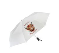 Getagift Just A Mum Who Loves Highland Cow, Mother’s Day Gift for Mum, White Umbrella. (Foldable Mini Umbrella)