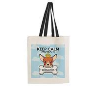 Getagift Keep Calm And Hug a Chihuahua Dog/Pet Themed Tote Bag-Cotton Shopping Bag. Gift For Christmas, Birthday Present, Gift Idea