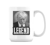 Getagift Legend - Donald Trump Mug Shot 15oz Coffee Mug. (White)