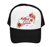 Getagift Mother of The Groom Wedding Themed Adjustable Mesh Baseball Cap-Trucker Hat.Wedding,Valentine Gift (Black)