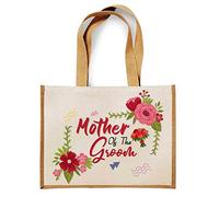 Getagift Mother Of The groom Wedding Themed Canvas Shopping Jute Bag Valentine/Wedding Gift. (Natural)