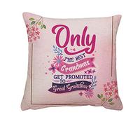 Getagift Only The Best Grandmas Get Promoted To Great Grandma Mothers Day Great-Grandmother Cushion for Bedroom/Sofa Car Chair Decor, Cotton/Linen Cushion, and Throw Pillow Cushion. (Linen Cover)