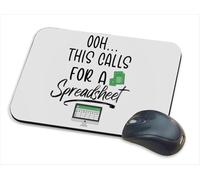 Getagift OOH... This Calls for A Spreadsheet, Accountant Gift, Mouse Pad, Mouse Mat, PC/Computer Accessories.