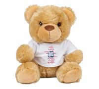 Getagift Personalised A Penguin and Their Mate Stay Together for Life I'm So Happy You're My Penguin Funny Teddy Bear Soft Toy for Boy or Girl Birthday/Valentine gift. (Teddy Brown)