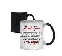 Getagift Personalised Any Name Thank You for Being There for Me, Gifts for Teachers Day, Teacher Appreciation, Nursery Teacher, End of Term, Novelty Mug, Teacher Mug, Colour Changing Magic Cup/Mug.